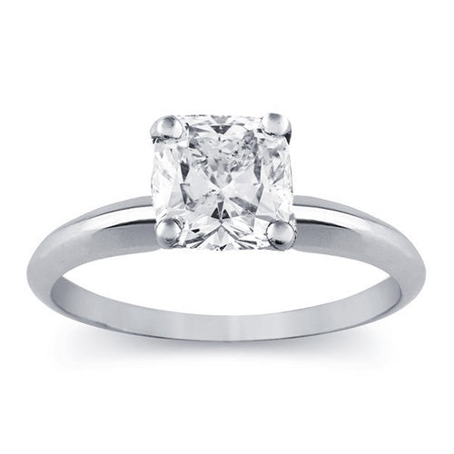 Certified 1 CT Cushion Diamond Solitaire