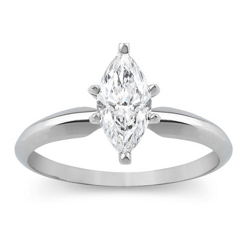 CERTIFIED 3/4 CT Marquise Diamond Solitaire