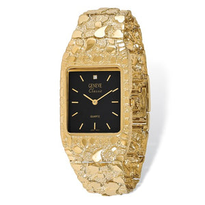 14k gold shop nugget watch