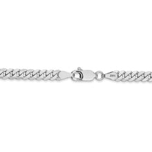 Load image into Gallery viewer, 14K White Gold Curb Chain 3.2mm