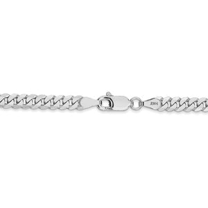 14K White Gold Curb Chain 3.2mm