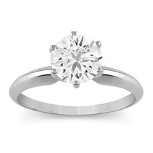 Load image into Gallery viewer, Certified 3/4 CT Round Diamond Solitaire