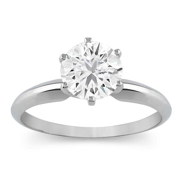 Certified 3/4 CT Round Diamond Solitaire