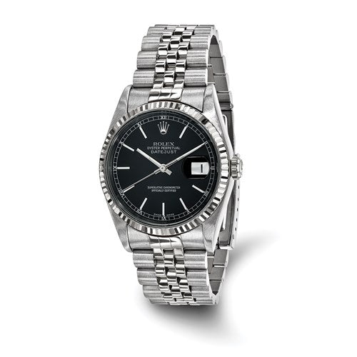 Mens Black Datejust Rolex