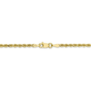 10K Gold Rope Chain 2.5mm