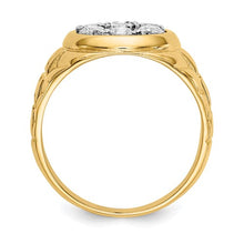 Load image into Gallery viewer, Mens 14K 1 CT Cluster Ring