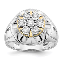 Load image into Gallery viewer, Mens 14K Two-Tone 3/5 CT Diamond Ring