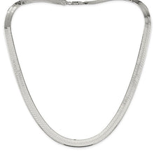 Load image into Gallery viewer, Sterling Silver Herringbone Chain 8.75mm