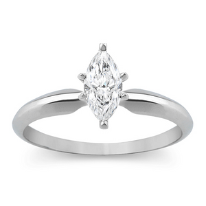 1/2 CT Marquise Diamond Solitaire