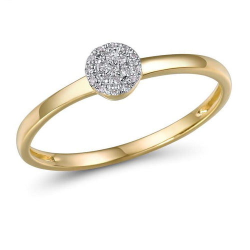 14K Yellow Gold Diamond Ring