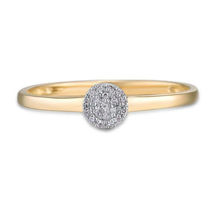 14K Yellow Gold Diamond Ring