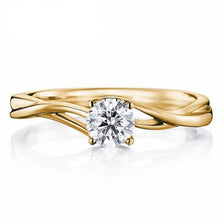 Load image into Gallery viewer, 10K 1/4 CT Moissanite Ring