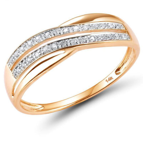 14K Rose Gold Diamond Ring