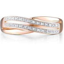 Load image into Gallery viewer, 14K Rose Gold Diamond Ring