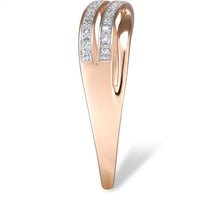 Load image into Gallery viewer, 14K Rose Gold Diamond Ring