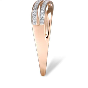 14K Rose Gold Diamond Ring