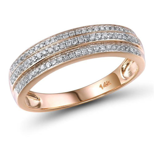 14K Rose Gold Diamond Ring