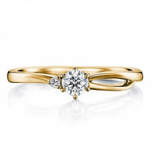 Load image into Gallery viewer, 10K 1/4 CT Moissanite Ring