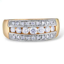 Load image into Gallery viewer, 10K Yellow Gold Diamond Ring