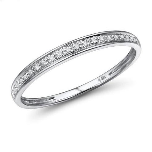 14K White Gold Diamond Ring