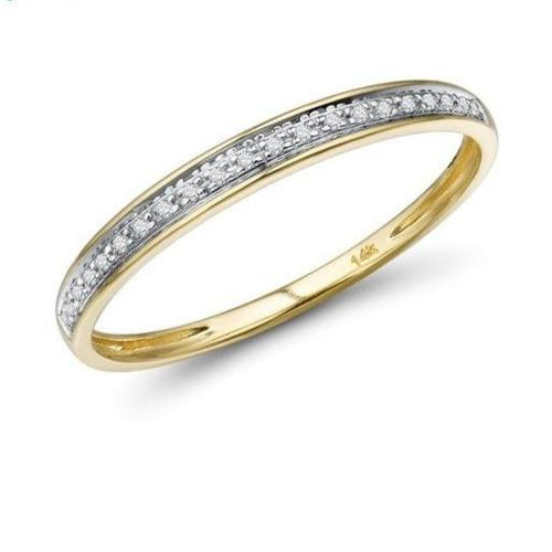 14K Yellow Gold Diamond Ring