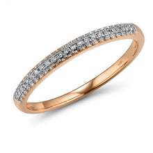 Load image into Gallery viewer, 14K Rose Gold Diamond Ring