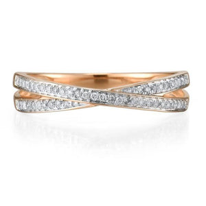 14K Rose Gold Diamond Ring