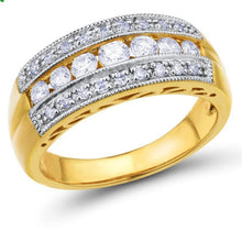 Load image into Gallery viewer, 10K Yellow Gold Diamond Ring