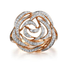 Load image into Gallery viewer, 14K Rose Gold Diamond Ring