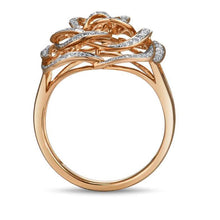 Load image into Gallery viewer, 14K Rose Gold Diamond Ring