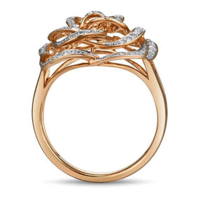 14K Rose Gold Diamond Ring