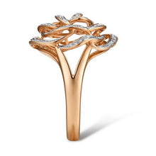 Load image into Gallery viewer, 14K Rose Gold Diamond Ring