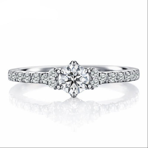 10K 1/2 CT Moissanite Ring