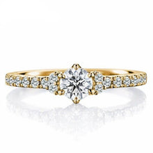 Load image into Gallery viewer, 10K 1/2 CT Moissanite Ring