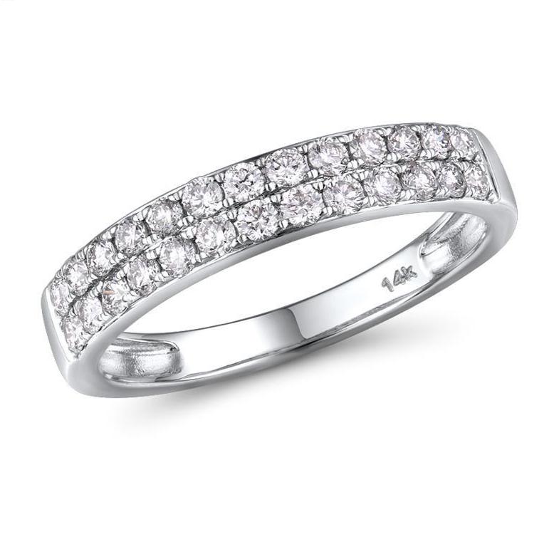 14K White Gold Diamond Ring