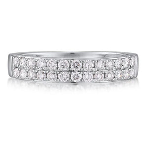 14K White Gold Diamond Ring