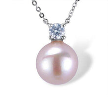 Load image into Gallery viewer, 14K Gold Fresh Water Pearl And Diamond Necklace