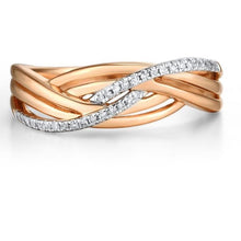 Load image into Gallery viewer, 14K Rose Gold Diamond Ring