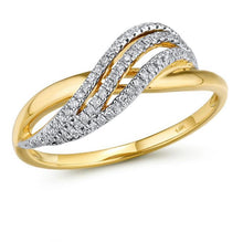 Load image into Gallery viewer, 14K Yellow Gold Diamond Ring