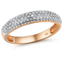 Load image into Gallery viewer, 14K Rose Gold Diamond Ring