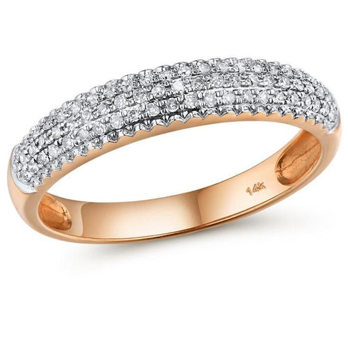 14K Rose Gold Diamond Ring