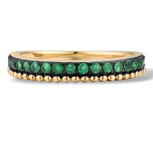 14K Yellow Gold Emerald Ring