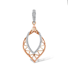 Load image into Gallery viewer, 14K Rose Gold Diamond Pendant