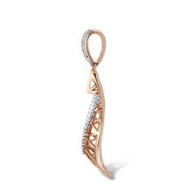 Load image into Gallery viewer, 14K Rose Gold Diamond Pendant