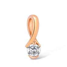 Load image into Gallery viewer, 14K Rose Gold Diamond Pendant