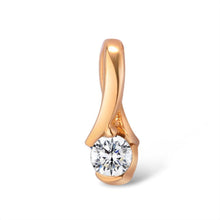 Load image into Gallery viewer, 14K Rose Gold Diamond Pendant