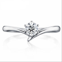 Load image into Gallery viewer, 10K 1/4 CT Moissanite Ring