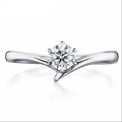 10K 1/4 CT Moissanite Ring