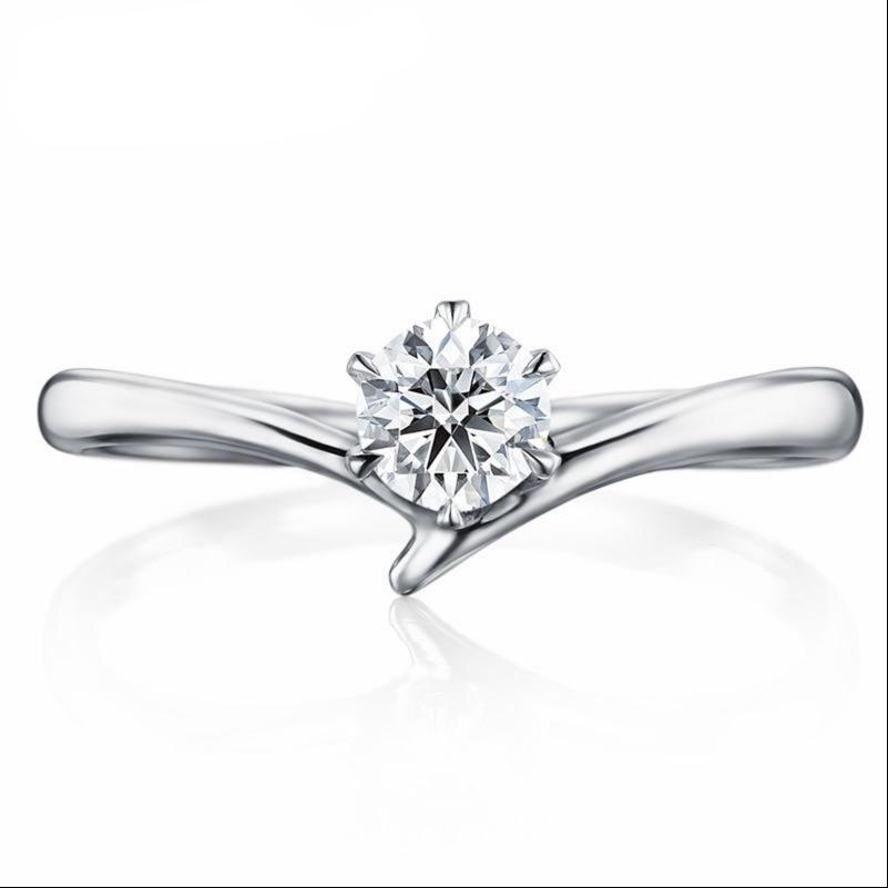 10K 1/4 CT Moissanite Ring