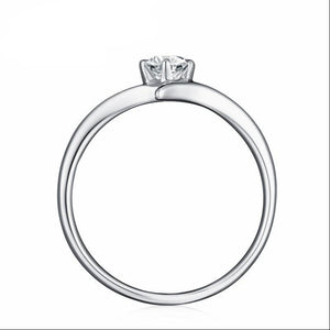 10K 1/4 CT Moissanite Ring